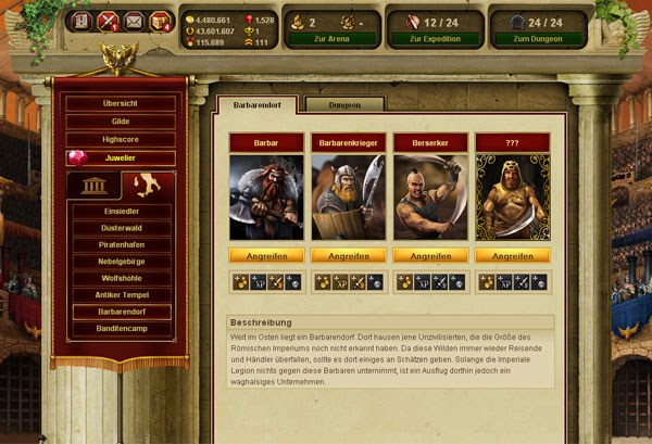 Gladiatus - Online Game the Week