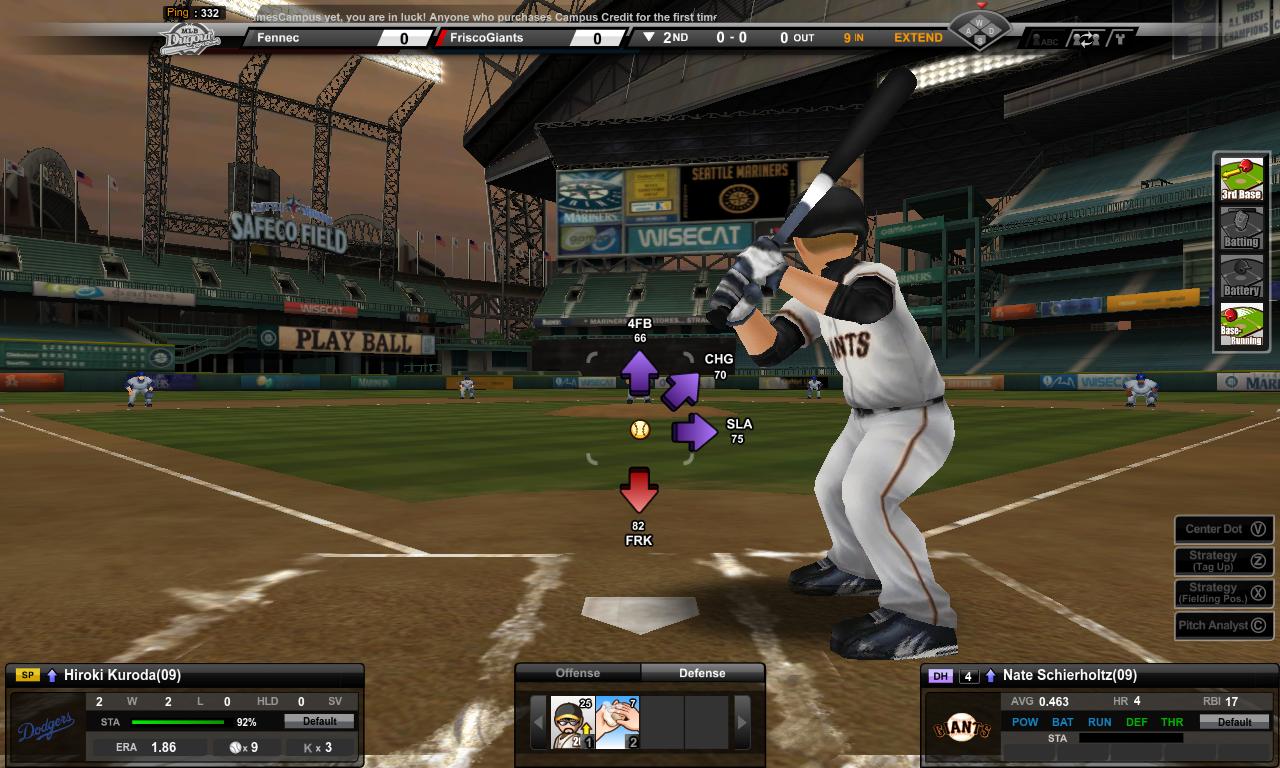 baseball internet game