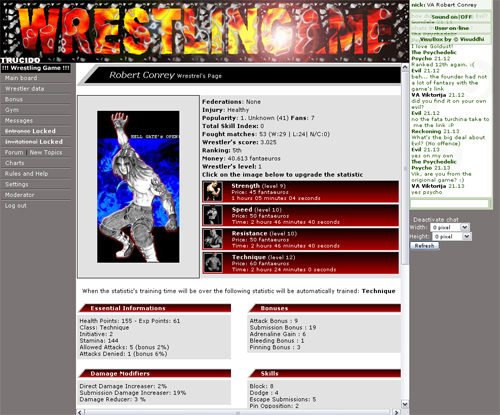 The Wrestling Game - Sport browser games