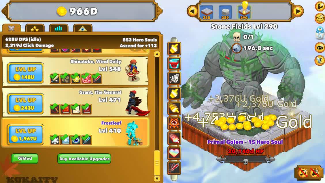 Clicker Heroes no Steam